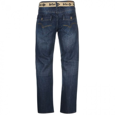 Lee Cooper Belted jeansy męskie z paskiem Lee Cooper Belted jeansy męskie z paskiem