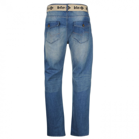 Lee Cooper Belted jeansy męskie z paskiem Lee Cooper Belted jeansy męskie z paskiem