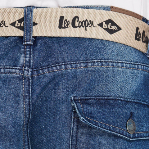 Lee Cooper Belted jeansy męskie z paskiem Lee Cooper Belted jeansy męskie z paskiem